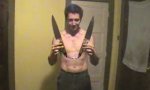 Lustiges Video - Messer-Nunchaku