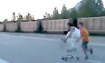 Lustiges Video - Spaß mit dem Einkaufswagen