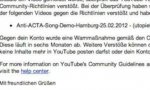 Zensur auf YouTube?