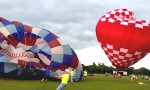 Funny Video - Windiges Heißluftballon-Festival