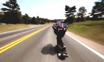 Longboard Downhill mit 110km/h