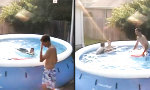 Lustiges Video - Wellenbad im Garten