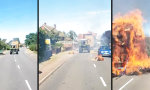 Lustiges Video : Feurige Heimfahrt zur Scheune