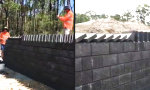 Movie : Ziegeldomino beim Mauerbau