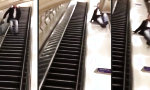 Der Kampf mit der Rolltreppe