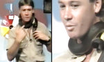 Steve Irwin und der Schlangenbiss am Hals