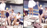 Lustiges Video : Musikalisches Doping vor’m Schwimmwettkampf