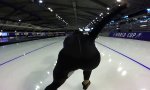 Lustiges Video : POV beim Eisschnelllauf