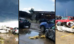 Funny Video - Tornado vernichtet Fabrikparkplatz