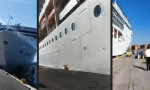 Die MSC Opera legt in Venedig an