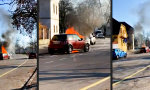 Letzte Zuckungen eines brennenden Motors