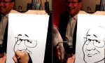 Lustiges Video - High-Speed Karikaturist
