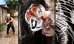 Lustiges Video - Wandmalerei made in China