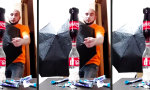 Funny Video - Cola, Mentos, Regenschirm...