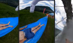 Lustiges Video : Ultimativer Abgang in den See
