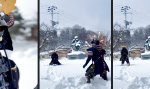 Samurai-Training im Winter