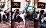 Lustiges Video : Papa unterm Sattel