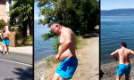 Aus der Haustür gestolpert, direkt in den Bergsee